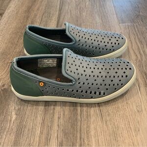 Bogs Kicker Loafer Children’s 3 Green Unisex Shoe Slip On Breathable Boys Girls